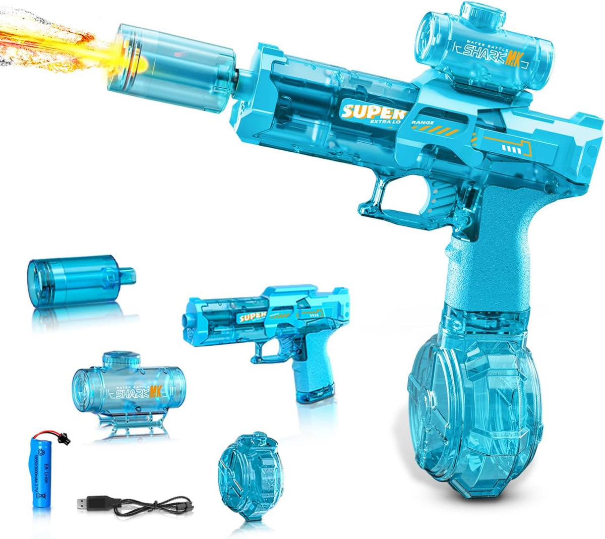 Pistola de agua eléctrica