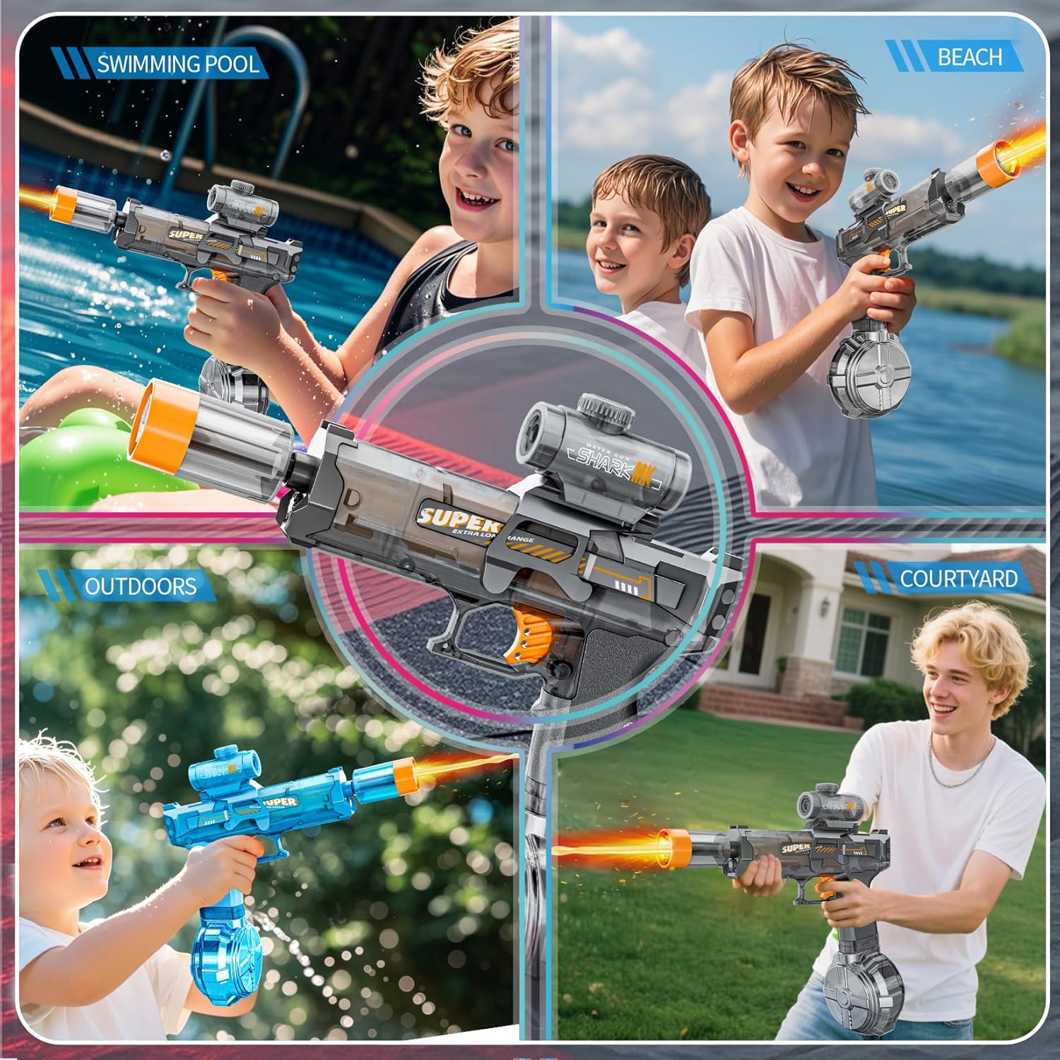 Pistola de agua eléctrica